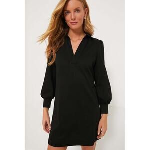 POMANDER PLACE Black Bradley Knit Polo Dress Size XL NWT